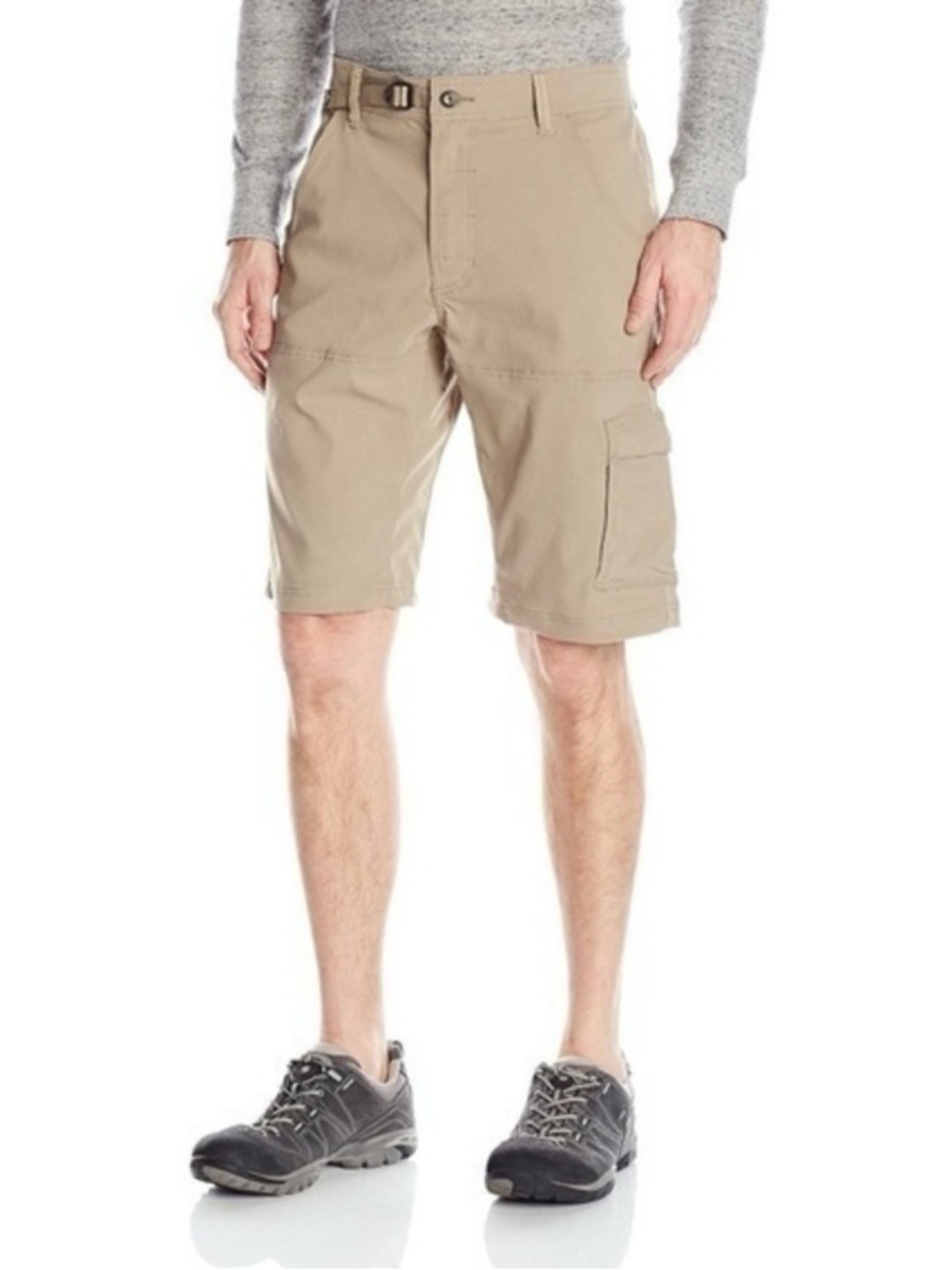 NWT PRANA Sz 30 Khaki 12” Zion Cargo Hiking Shorts Orig $70
